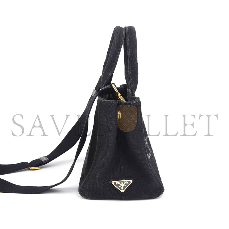 Pra*a denim black denim shoulder bag 1bg439 (28*20*15cm)